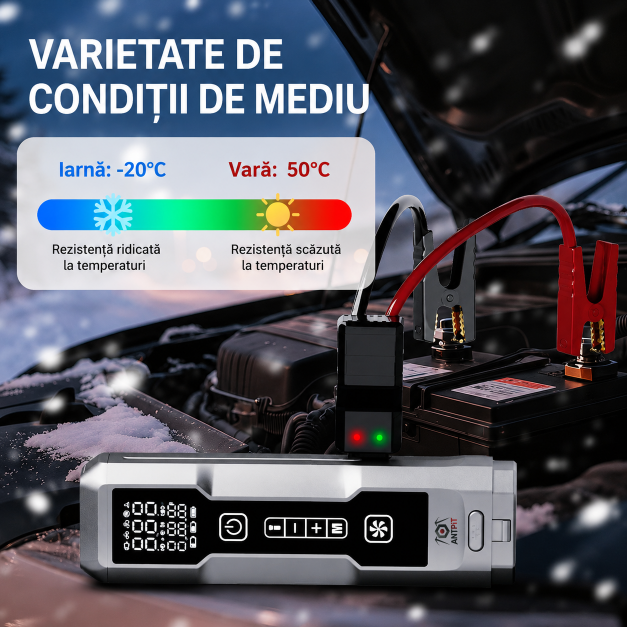 Compresor și Aspirator Auto 5 în 1